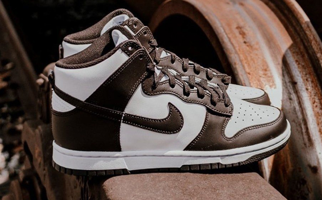 Nike Men's Dunk High Retro Shoes in Velvet Brown