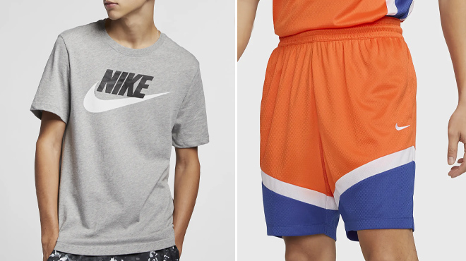 Nike Mens T Shirt and Basketball Shorts