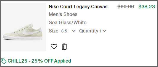 Nike Shoes at Checkout