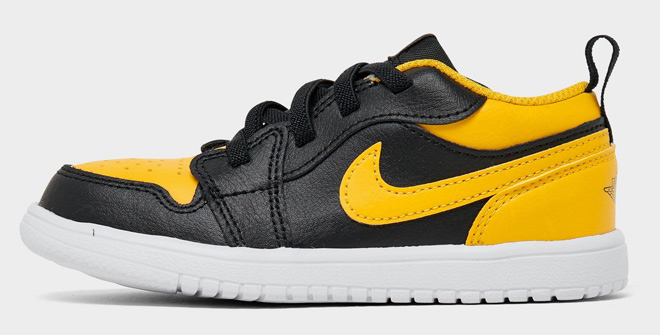 Nike Toddler Air Jordan Retro 1 Low EasyOn Casual Shoes Yellow