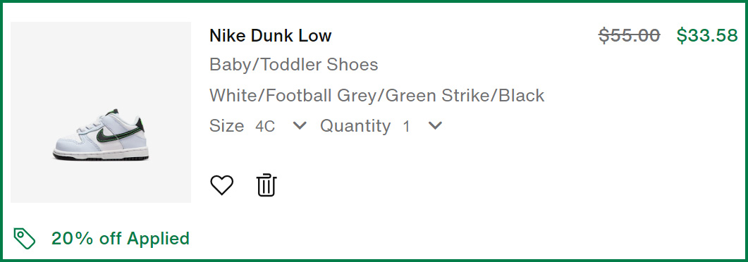 Nike Toddler Dunk Low Shoes Summary