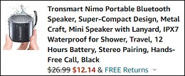 Nimo Portable Speaker Checkout