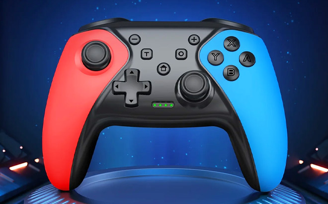 Nintendo Switch Controller in Red and Blue Color