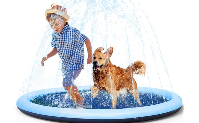 Non Slip Splash Pad for Kids and Dog