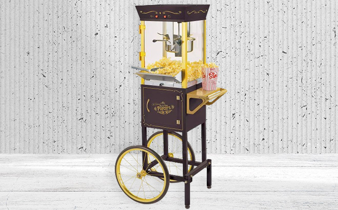 Nostalgia Electrics Vintage Popcorn Cart