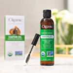 Organic Castor Oil Eyelash Kit on a Table