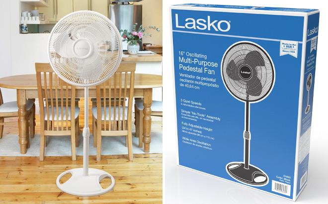 Oscillating Adjustable Pedestal Fan