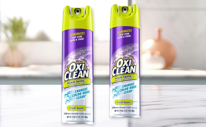 Oxi Clean Foaming Bathroom Cleaner Spray 2 Pack