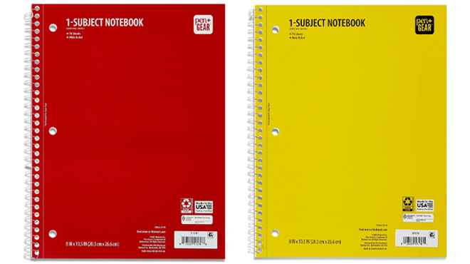 PenGear Wide Ruled 1 Subject Notebooks