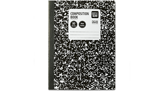 PenGear Wide RuledMarble Composition Book 80 Sheets