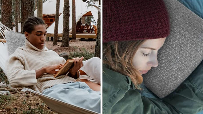 People sleeping on Ivellow Memory Foam Travel Pillows