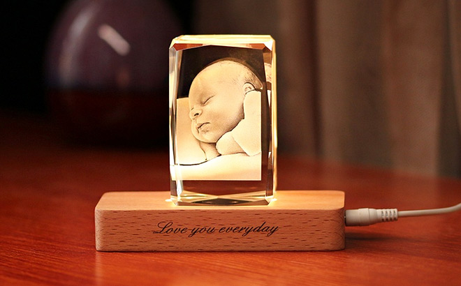Personalized Baby 3D Laser Crystal
