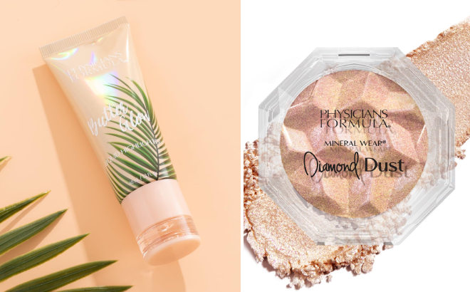 Physicians Formula Butter Glow Liquid Highlighter and Mineral Wear Diamond Dust