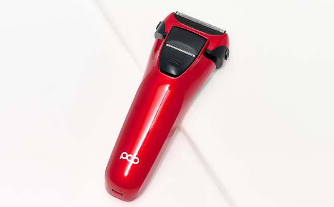 Pop Sonic Glide Unisex Shaver in Red COlor