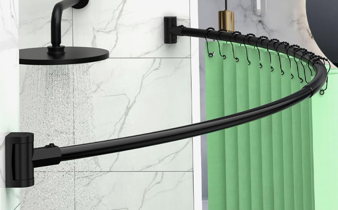 PrettyHome Curved Shower Curtain Rod