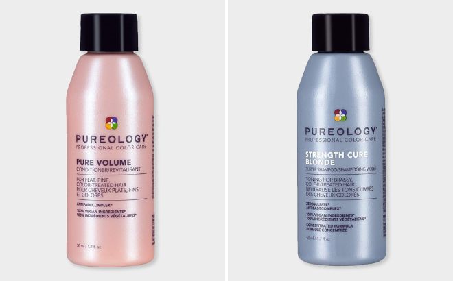 Pureology Pure Volume Conditioner and Strength Cure Blonde Purple Shampoo