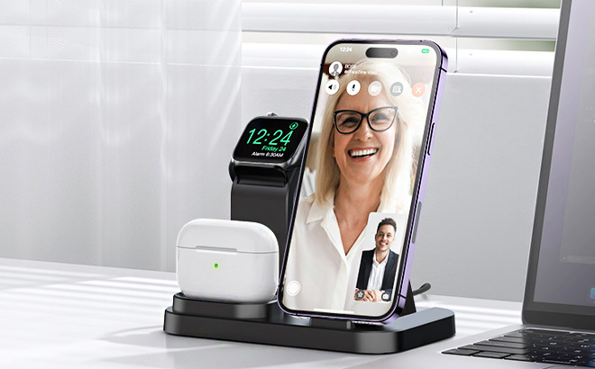 RJR 3 in 1 Wireless Charging Station