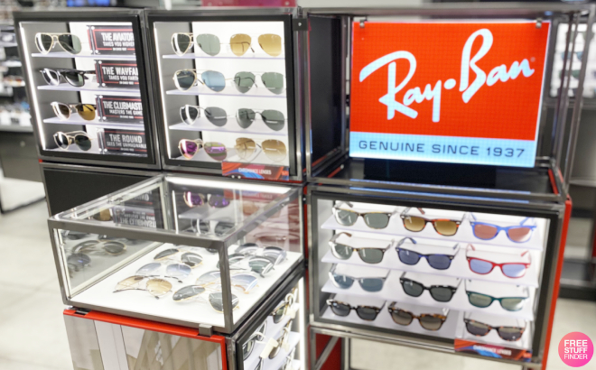 Ray Ban Sunglasses on Display