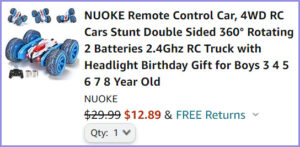 Remote Control Car at Checkout