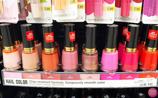 Revlon Nail Polish on Various Shades