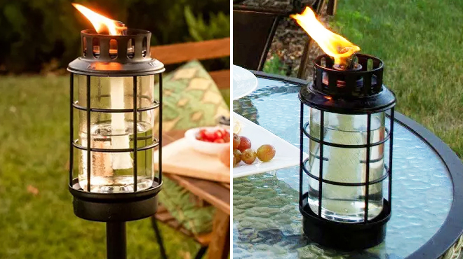 Round Lantern Step N Stall Outdoor Torch