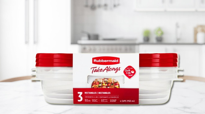 Rubbermaid Food Storage Container 3 pk