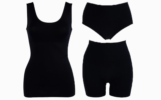 Seamless Shaping Essentials 3 Pack in Black