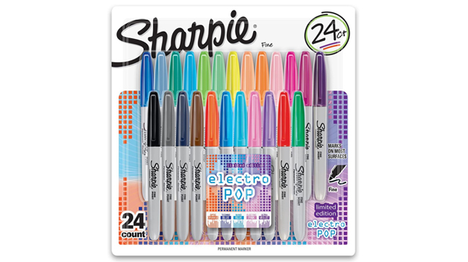 Sharpie Electro Pop Permanent Markers 24 Count