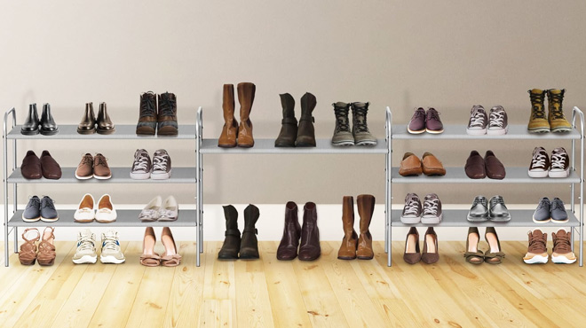 Simple Houseware 3 Tier Shoe Rack