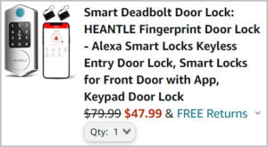 Smart Door Lock at Checkout