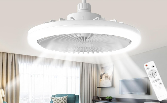 Socket Ceiling Fan with Light