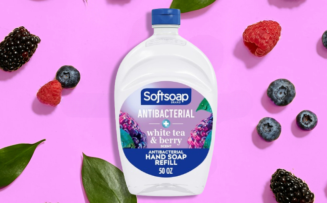 Softsoap Antibacterial Liquid Hand Soap Refill with White Tea Berry Scent