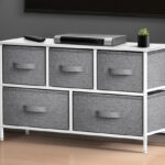 Sorbus 5 Drawer Dresser in White Color