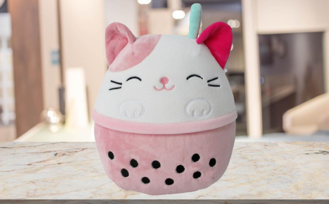 Squishmallows Cat In Boba Plush 1