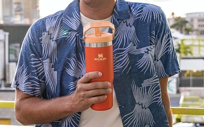 Stanley IceFlow Stainless Steel Tumbler in Hand