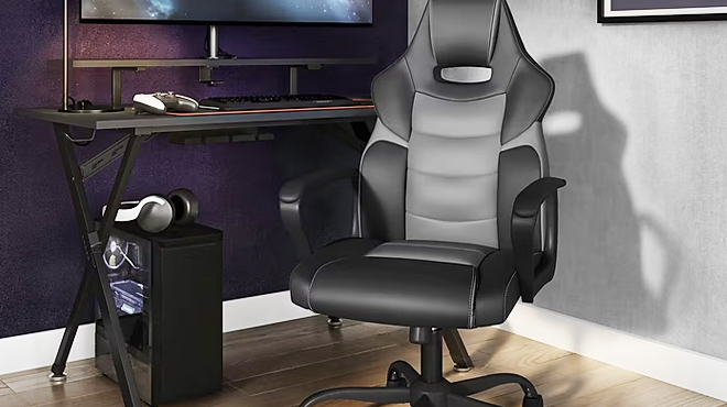 Staples Faux Leather Gaming Chair