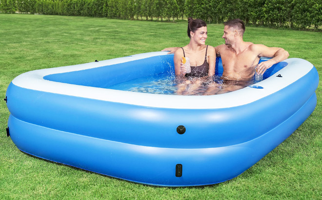 Summer Bliss Shaded Inflatable 8ft Family Pool