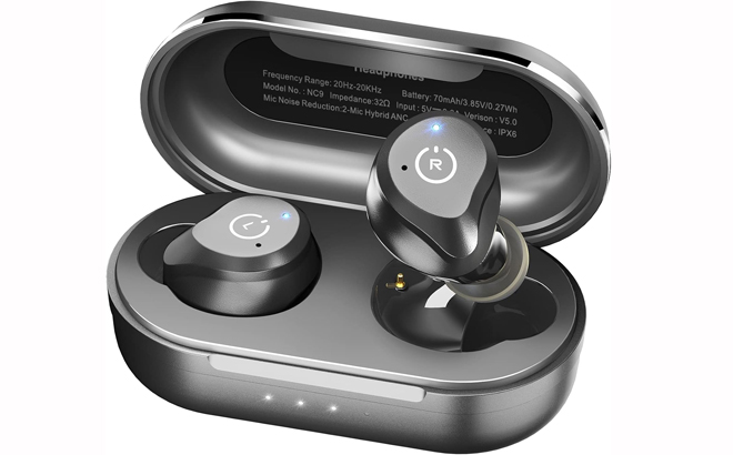 TOZO NC9 Hybrid Active Noise Cancelling Wireless Earbuds