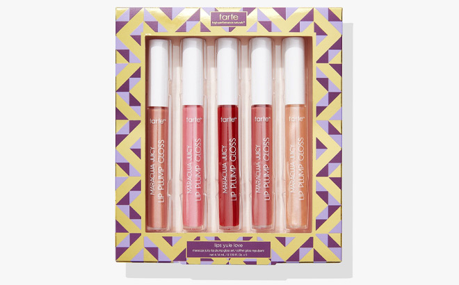 Tarte 5 Piece Maracuja Lip Plump Gloss Set