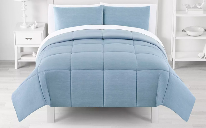 The Big One® Heather Blue Reversible Comforter Set