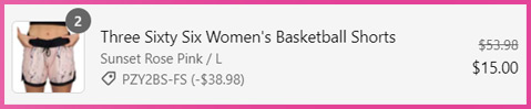 Three Sixty Six Womens Basketball Shorts Cart Screen