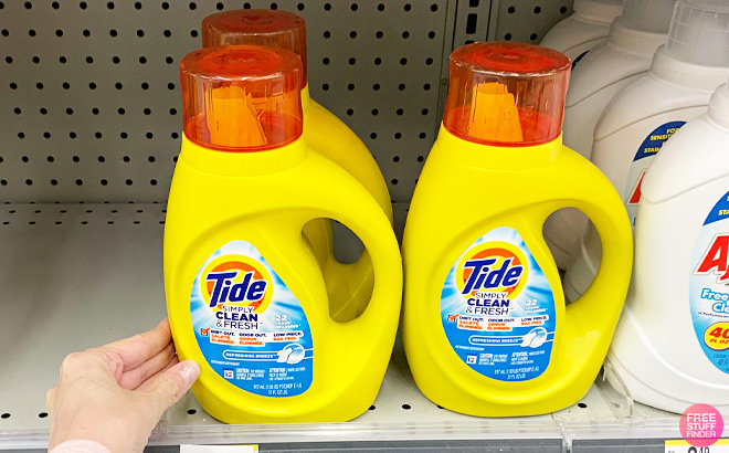 Tide Simply Laundry Detergent on a Shelf