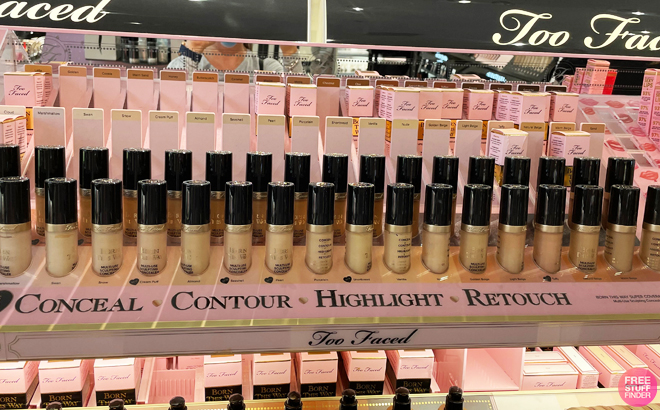 Too Faced Born This Way Concealers on a Store Shelf