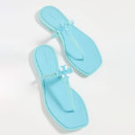 Tory Burch Roxanne Jelly Sandals in Light Blue Color 1