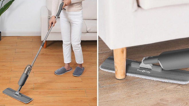 True & Tidy Spray Mop with Refillable Bottle