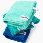 Turbie Twist Set of 3 Cotton Hair Towels in Ocean Color