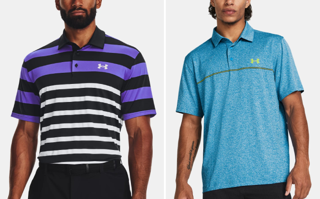 Under Armour Mens UA Playoff 3 0 Stripe Polo