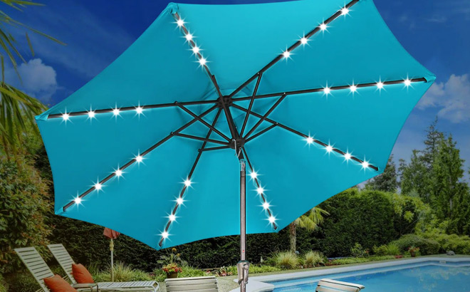 Union Lighted Market Umbrella