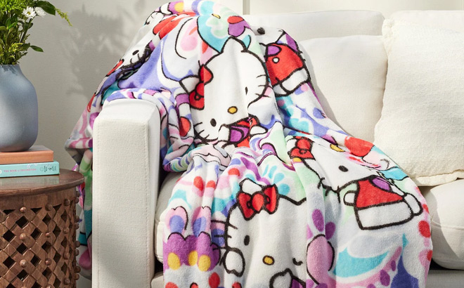 Vera Bradley Hello Kitty Plush Throw Blanket