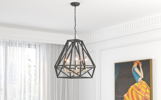 Willa Arlo 5 Light Chandelier with Wrought Iron Accents